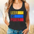 Leer Es Poder Colombian Spanish Teacher Maestra Colombia Flowy Tank, gift for family, gift for coworker Leer Es Poder Colombian Spanish Teacher Maestra Colombia Flowy Tank, gift for family, gift for coworker