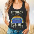 Literacy For All Visually Impaired Braille Teacher The Blind Flowy Tank, gift for family, gift for coworker Literacy For All Visually Impaired Braille Teacher The Blind Flowy Tank, gift for family, gift for coworker