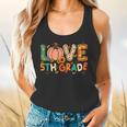 Love 5th Grade Thanksgiving Colorful Fall Leaves Teacher Flowy Tank, gift for family, gift for coworker