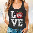 LOVE Kindergarten Teacher Student School Apple Flowy Tank, gift for family, gift for coworker LOVE Kindergarten Teacher Student School Apple Flowy Tank, gift for family, gift for coworker