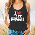 I Love Late Homework Excuses Sarcastic Teacher Lie For Men Women Flowy Tank, gift for family, gift for coworker