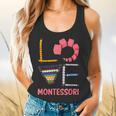 Love Montessori Education Math Teacher Flowy Tank, gift for family, gift for coworker