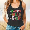 Be Merry Be Jolly Be Kind Merry Christmas Teacher Xmas Pjs Flowy Tank, gift for family, gift for coworker