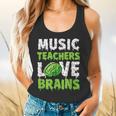 Music Teachers Love Brains Cute Teaching Halloween Flowy Tank, gift for family, gift for coworker