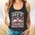 In October Pre-K Teachers Wear Pink Ribbon Breast Cancer Flowy Tank, gift for family, gift for coworker In October Pre-K Teachers Wear Pink Ribbon Breast Cancer Flowy Tank, gift for family, gift for coworker