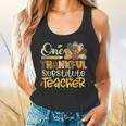 One Thankful Substitute Teacher Turkey Leopard Thanksgiving For Men Women Flowy Tank, gift for family, gift for coworker