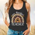 One Thankful Teacher Thanksgiving Rainbow Leopard Fall Flowy Tank, gift for family, gift for coworker One Thankful Teacher Thanksgiving Rainbow Leopard Fall Flowy Tank, gift for family, gift for coworker