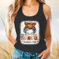 One Thankful Teacher's Aide Messy Bun Thanksgiving Fall Flowy Tank, gift for family, gift for coworker One Thankful Teacher's Aide Messy Bun Thanksgiving Fall Flowy Tank, gift for family, gift for coworker