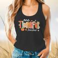 Preppy One Thankful Teacher Coquette Thanksgiving Teacher Flowy Tank, gift for family, gift for coworker