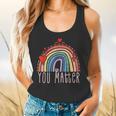 Pretty YOU MATTER Rainbow Positive Message Teachers Kids Flowy Tank, gift for family, gift for coworker