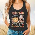 Pumpkin Spice Makes Teacher Nice Retro Fall Spooky Season Flowy Tank, gift for family, gift for coworker