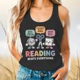 Reading Beats Everything Teacher Rock Paper Scissors Flowy Tank, gift for family, gift for coworker