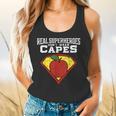 Real Superheroes Don't Wear Capes Teacher Shirt Teaching Te Flowy Tank, gift for family, gift for coworker