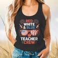 Red & Blue Teacher Crew Shirt 4th Of July Sunglasses Flowy Tank, gift for family, gift for coworker