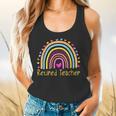 Retired Teacher Rainbow Flowy Tank, gift for family, gift for coworker Retired Teacher Rainbow Flowy Tank, gift for family, gift for coworker