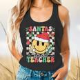 Santas Favorite Teacher Retro Groovy Smile Face Christmas Flowy Tank, gift for family, gift for coworker Santas Favorite Teacher Retro Groovy Smile Face Christmas Flowy Tank, gift for family, gift for coworker
