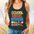 School Social Worker Teacher Caseworker Public Servant LSW Flowy Tank, gift for family, gift for coworker