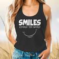 Smile Smiles Change The World Teacher T-Shirt Happy T-Shirt Flowy Tank, gift for family, gift for coworker