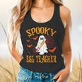 Spooky ESL Teacher Ghost Halloween School Women Flowy Tank, gift for family, gift for coworker