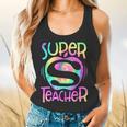 Super Teacher Back To School Apple Tie Dye First Day Flowy Tank, gift for family, gift for coworker Super Teacher Back To School Apple Tie Dye First Day Flowy Tank, gift for family, gift for coworker
