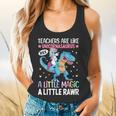 T Rex Dinosaur Unicorn Teachers Are Like Unicornasaurus Rex Flowy Tank, gift for family, gift for coworker