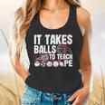 It Takes Balls To Teach Pe Teacher Chaos Coordinator US Flag Flowy Tank, gift for family, gift for coworker