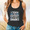 I Teach The Cutest Little Sharks Teacher School Flowy Tank, gift for family, gift for coworker