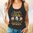 I Teach The Cutest Owls On The Branch Teacher Fall Autumn Flowy Tank, gift for family, gift for coworker