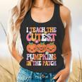 I Teach The Cutest Pumpkins Halloween Fall Teacher Women Flowy Tank, gift for family, gift for coworker