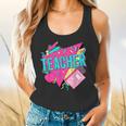 Teacher 90s Retro Colorful Teacher Of The 90s Back To School Flowy Tank, gift for family, gift for coworker