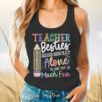 Teacher Besties Because Going Crazy Alone Is Not As Much Fun Flowy Tank, gift for family, gift for coworker
