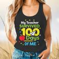 My Teacher Survived 100 Days Of Me Flowy Tank, gift for family, gift for coworker My Teacher Survived 100 Days Of Me Flowy Tank, gift for family, gift for coworker