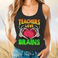 Teacher Teachers Love Brains Skeleton Hand Heart Halloween Flowy Tank, gift for family, gift for coworker Teacher Teachers Love Brains Skeleton Hand Heart Halloween Flowy Tank, gift for family, gift for coworker