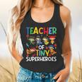 Teacher Of Tiny Superheroes Teach 100th Day Of School Men Women Girls Kids Flowy Tank, gift for family, gift for coworker Teacher Of Tiny Superheroes Teach 100th Day Of School Men Women Girls Kids Flowy Tank, gift for family, gift for coworker