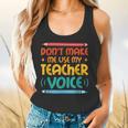 Teacher Voice Teacherlife Primary School Teacher Flowy Tank, gift for family, gift for coworker