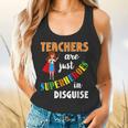 Teachers Are Superheroes Graduation School Teachers Flowy Tank, gift for family, gift for coworker