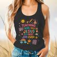 Teaching Kids About Jesus Is The Best Job Ever Bible Teacher Flowy Tank, gift for family, gift for coworker Teaching Kids About Jesus Is The Best Job Ever Bible Teacher Flowy Tank, gift for family, gift for coworker