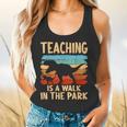 Teaching Is a Walk In Park Dinosaur Teacher Flowy Tank, gift for family, gift for coworker Teaching Is a Walk In Park Dinosaur Teacher Flowy Tank, gift for family, gift for coworker