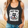 Test Day Stressed Cat Teacher Student Kids Testing Day Flowy Tank, gift for family, gift for coworker