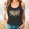 Think Happy Thoughts Teens Spring Positive Message Teachers For Men Women Girls Kids Flowy Tank, gift for family, gift for coworker