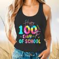 Tie Dye Happy 100th Day Of School Teacher Student 100 Days Flowy Tank, gift for family, gift for coworker Tie Dye Happy 100th Day Of School Teacher Student 100 Days Flowy Tank, gift for family, gift for coworker
