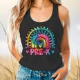 Tie Dye Prek Teacher Rainbow Preschool Back To School Girl Flowy Tank, gift for family, gift for coworker