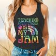 Tie Dye Teaching Social Studies Is My Jam Sunglasses Teacher Flowy Tank, gift for family, gift for coworker