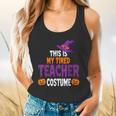 Tired Teacher Costume For Halloween Teachers Flowy Tank, gift for family, gift for coworker