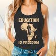 History Education Is Freedom African Map Black Teacher Flowy Tank, gift for family, gift for coworker