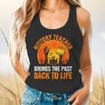 History Teacher Brings Past Back To Life Halloween Zombie Flowy Tank, gift for family, gift for coworker