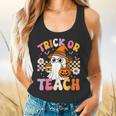 Trick Or Teach Cute Ghost Coffee Pumpkins Halloween Teacher Flowy Tank, gift for family, gift for coworker Trick Or Teach Cute Ghost Coffee Pumpkins Halloween Teacher Flowy Tank, gift for family, gift for coworker