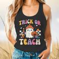 Trick Or Teach Ghost Teacher School Halloween Men Women Flowy Tank, gift for family, gift for coworker