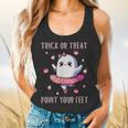 Trick Or Treat Point Your Feet Halloween Ghost Dance Teacher Flowy Tank, gift for family, gift for coworker Trick Or Treat Point Your Feet Halloween Ghost Dance Teacher Flowy Tank, gift for family, gift for coworker