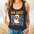 Van Ghost Art Teacher Halloween Van Gogh Starry Night Flowy Tank, gift for family, gift for coworker
